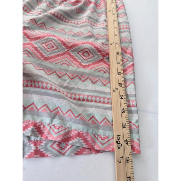 Burlebo Aztec Print Swim Shorts Mens XL Pink Geometric Beach Resort - Picture 11 of 13